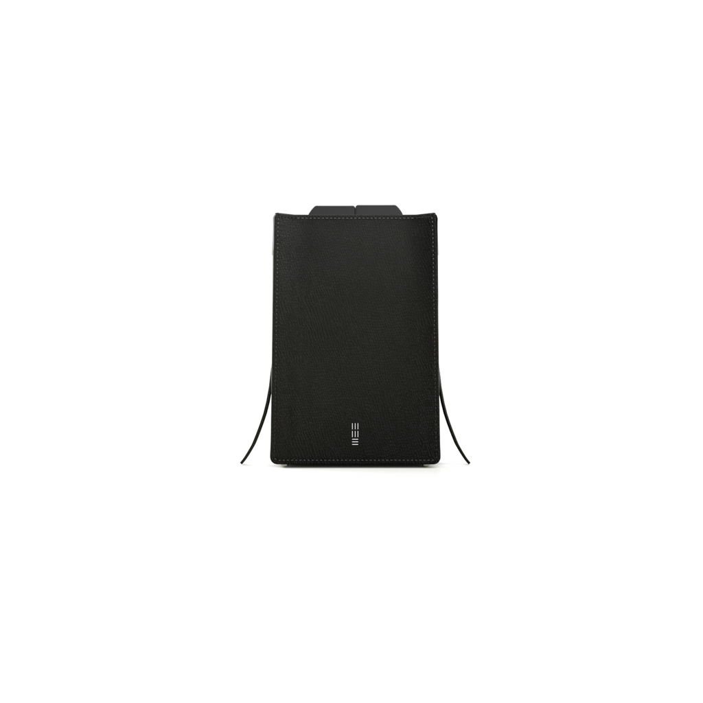 Cell Frame - Charcoal - WALI MOHAMMED BARRECH - Luxury Handcrafted Leather Handbag