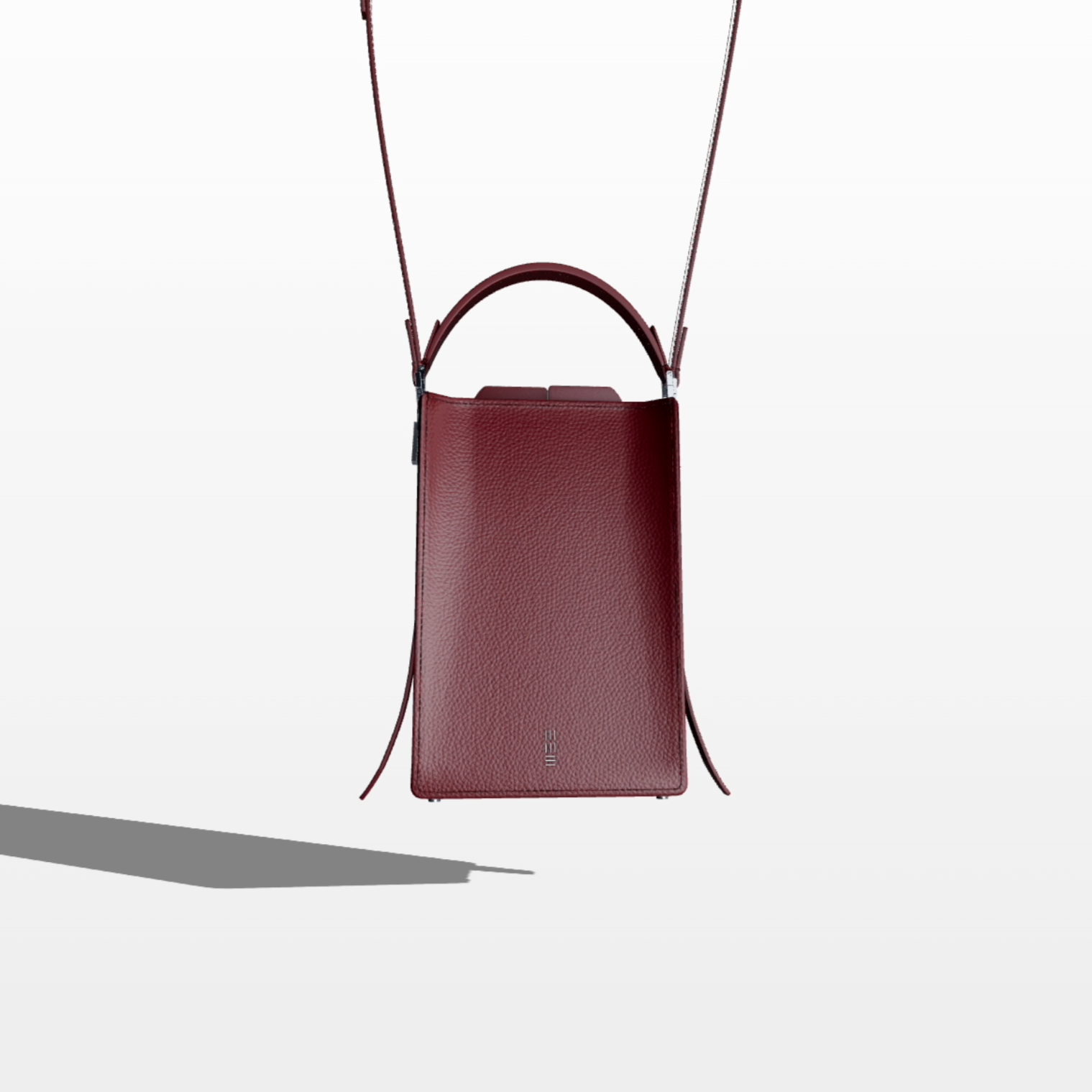 Cell Frame - Burgundy - WALI MOHAMMED BARRECH - Luxury Handcrafted Leather Handbag