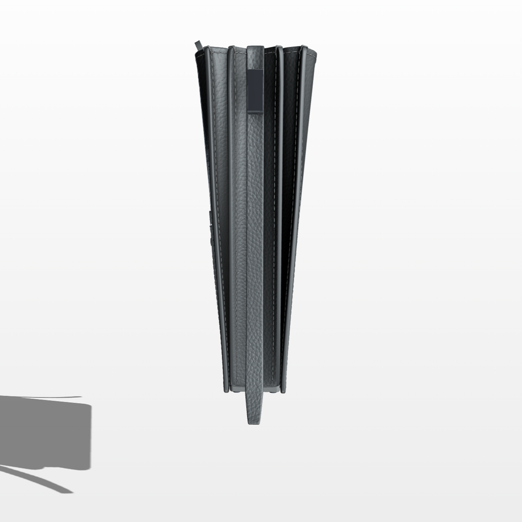 Cell Frame - Charcoal - WALI MOHAMMED BARRECH - Luxury Handcrafted Leather Handbag