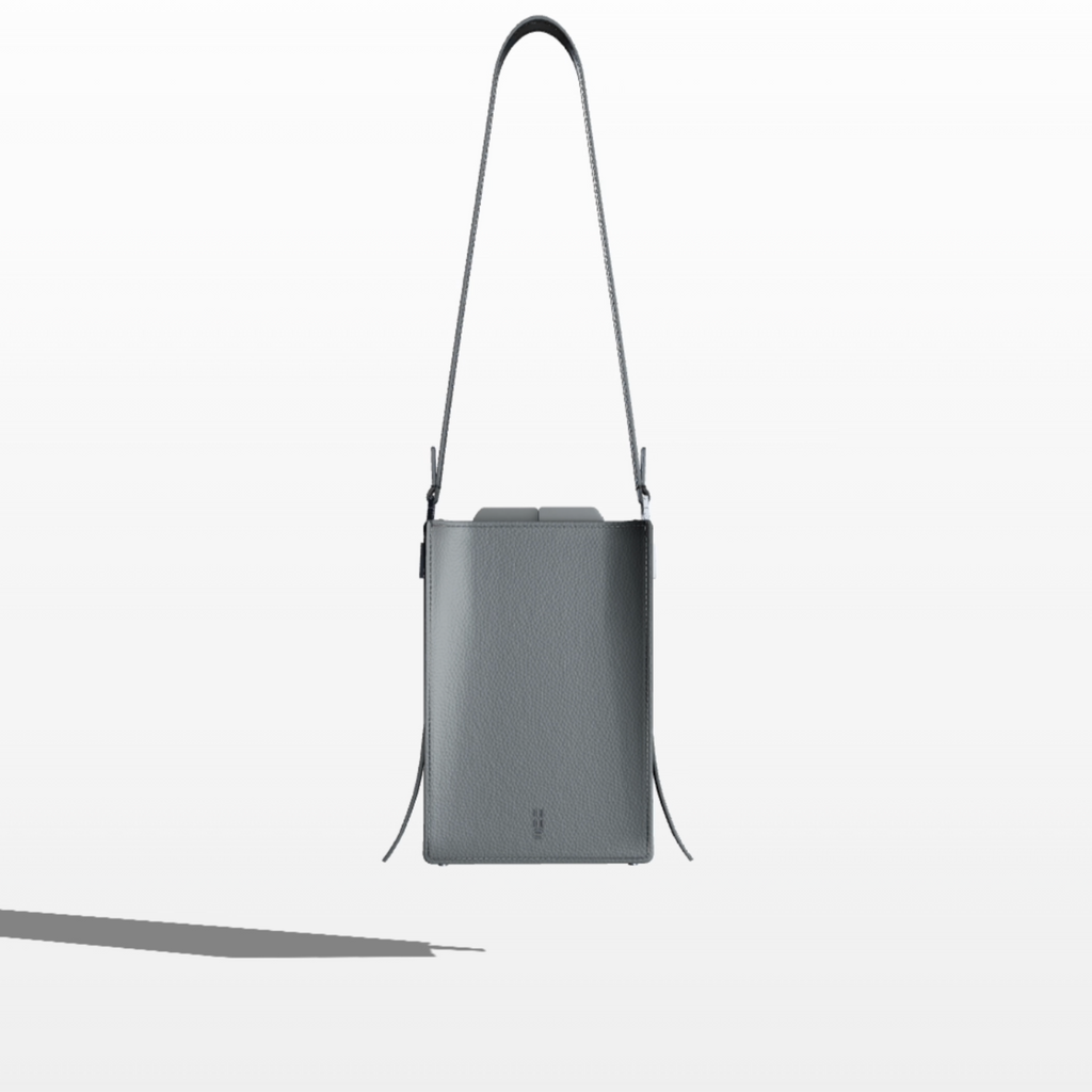 Cell Frame - Petrol - WALI MOHAMMED BARRECH - Handcrafted Leather Handbag