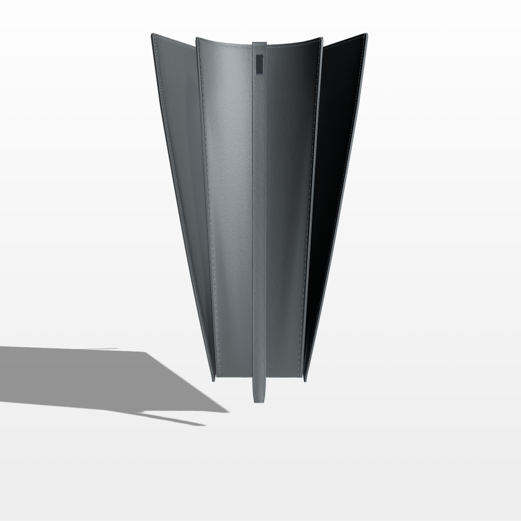 Maxi Frame - Charcoal - WALI MOHAMMED BARRECH - Handcrafted Leather Handbag