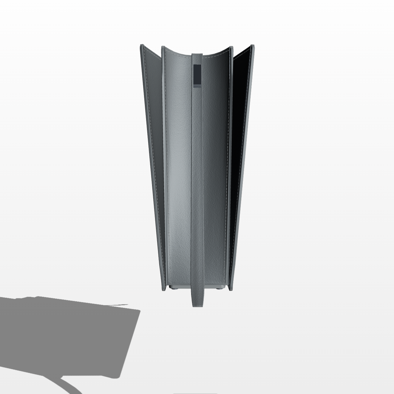 Parcel Frame - Charcoal - WALI MOHAMMED BARRECH - Handcrafted Leather Handbag