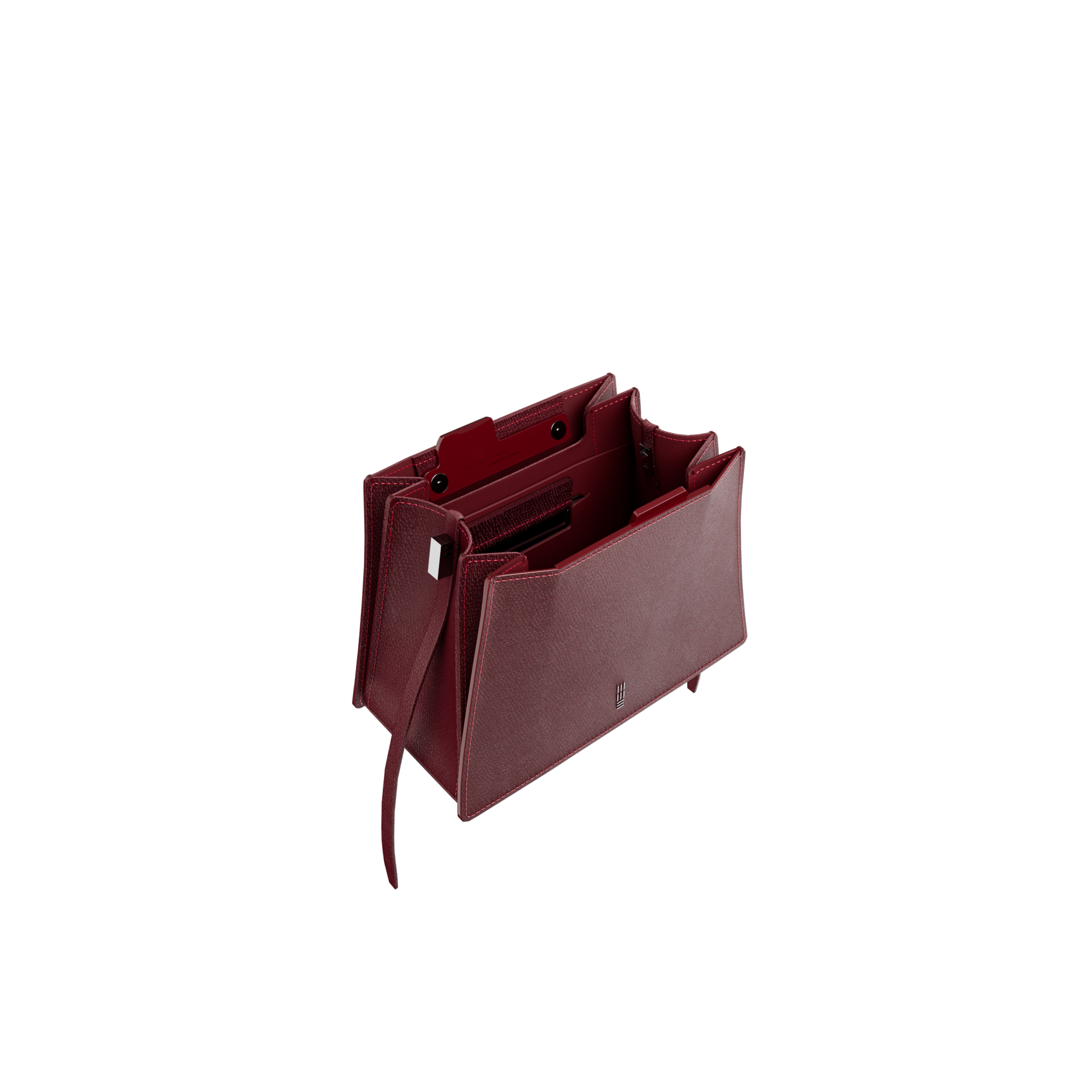 Hunar Frame - Burgundy - WALI MOHAMMED BARRECH - Luxury Handcrafted Leather Handbag