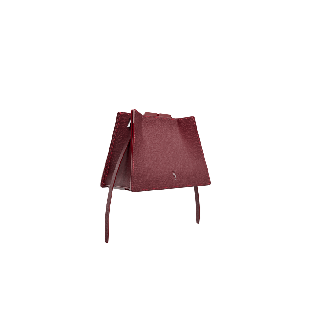 Hunar Frame - Burgundy - WALI MOHAMMED BARRECH - Luxury Handcrafted Leather Handbag