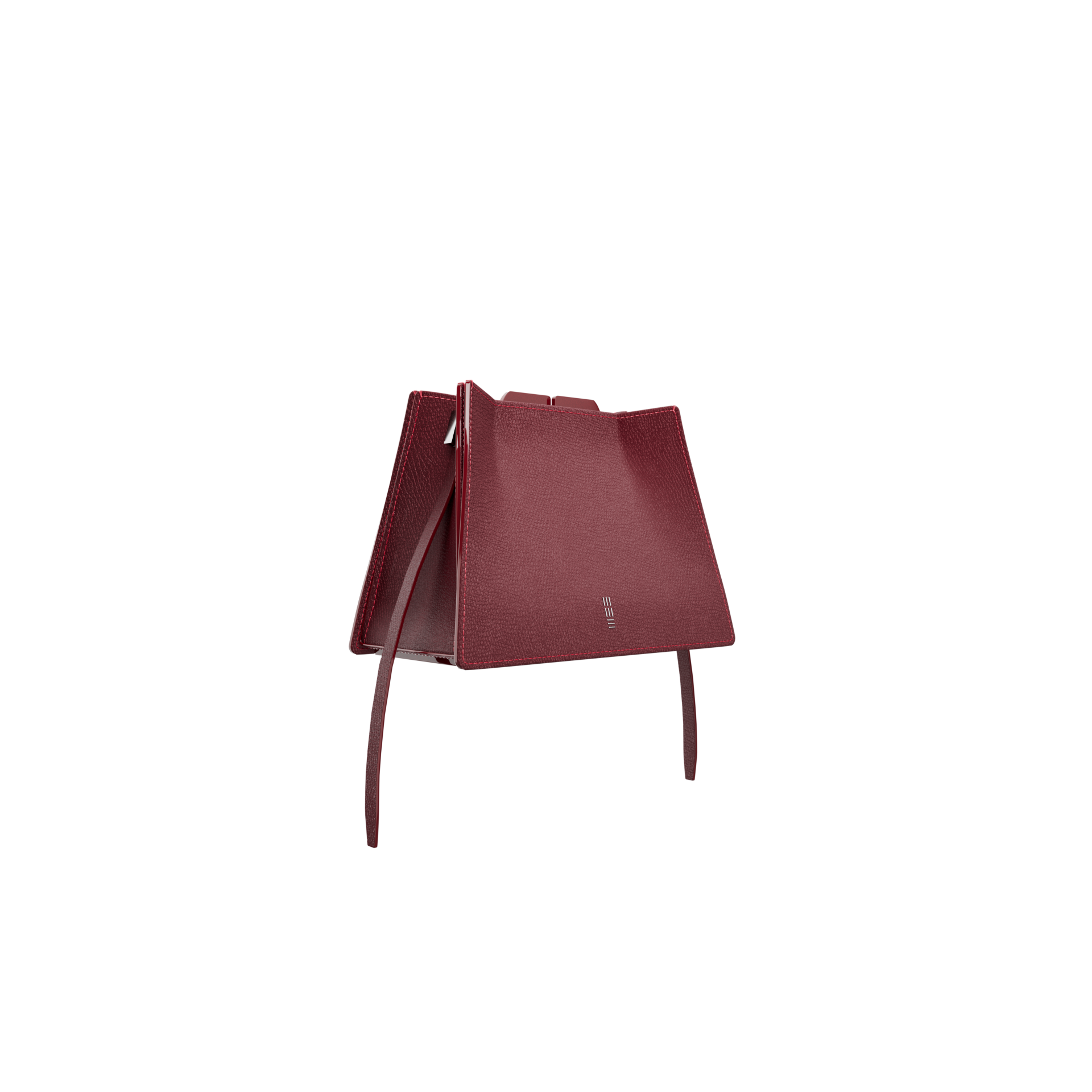 Hunar Frame - Burgundy - WALI MOHAMMED BARRECH - Luxury Handcrafted Leather Handbag