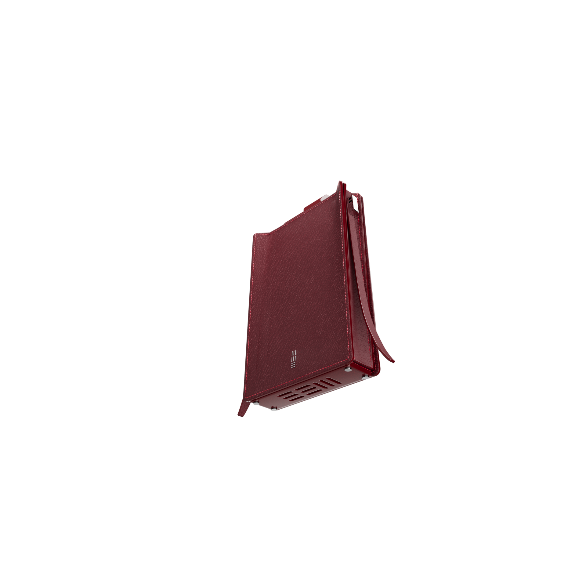 Cell Frame - Burgundy - WALI MOHAMMED BARRECH - Luxury Handcrafted Leather Handbag