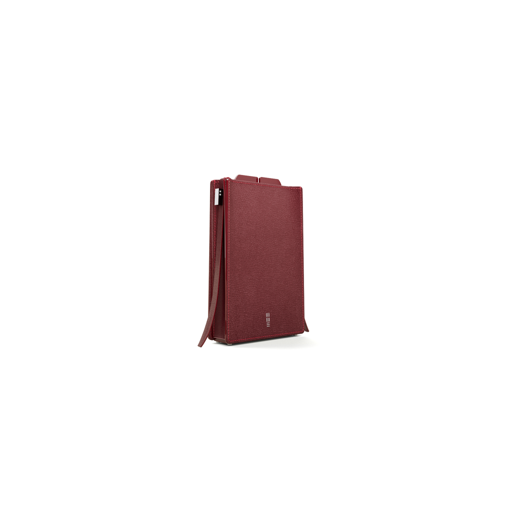 Cell Frame - Burgundy - WALI MOHAMMED BARRECH - Luxury Handcrafted Leather Handbag