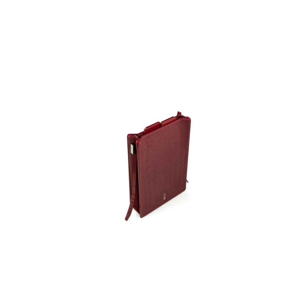 Cell Frame - Burgundy - WALI MOHAMMED BARRECH - Luxury Handcrafted Leather Handbag