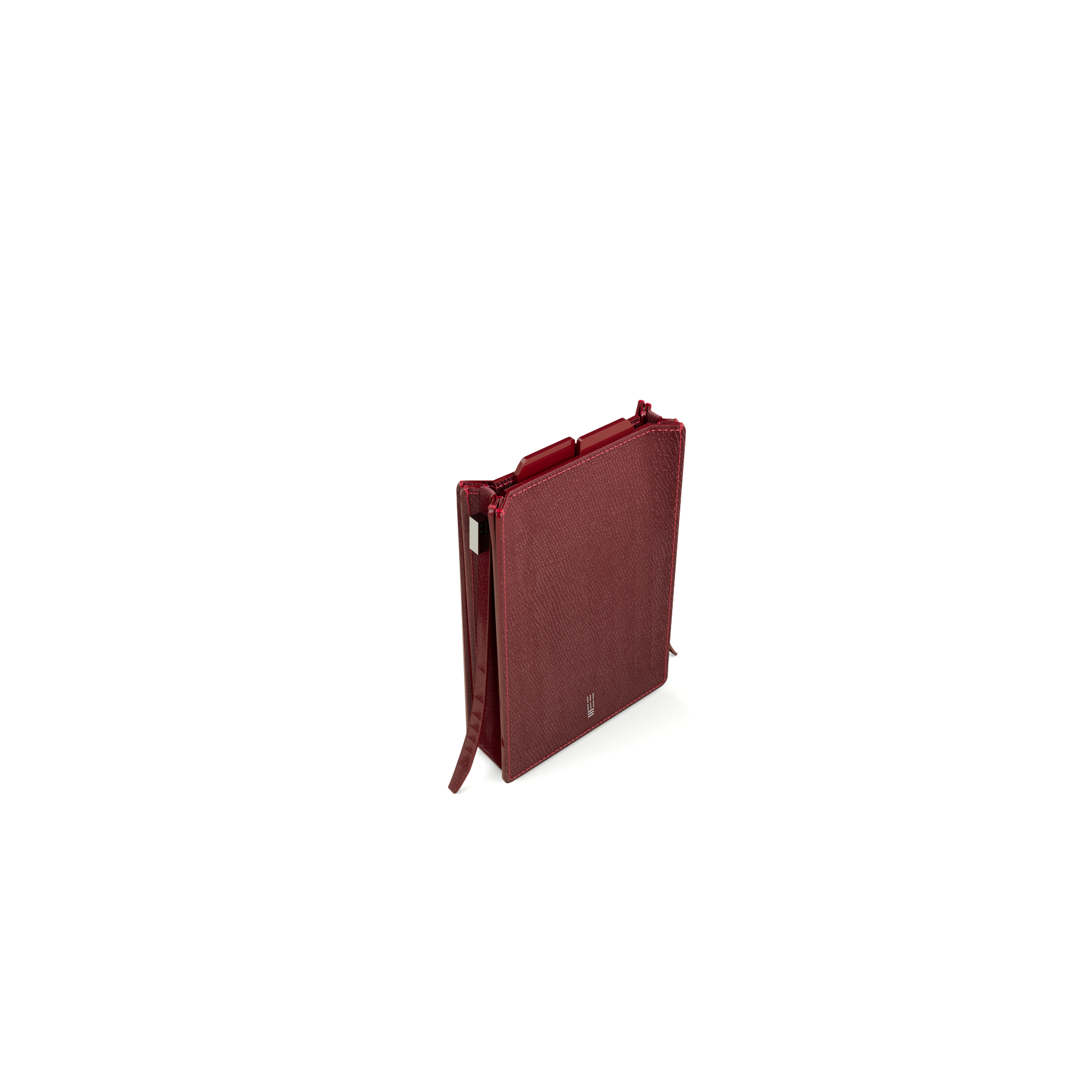 Cell Frame - Burgundy - WALI MOHAMMED BARRECH - Luxury Handcrafted Leather Handbag