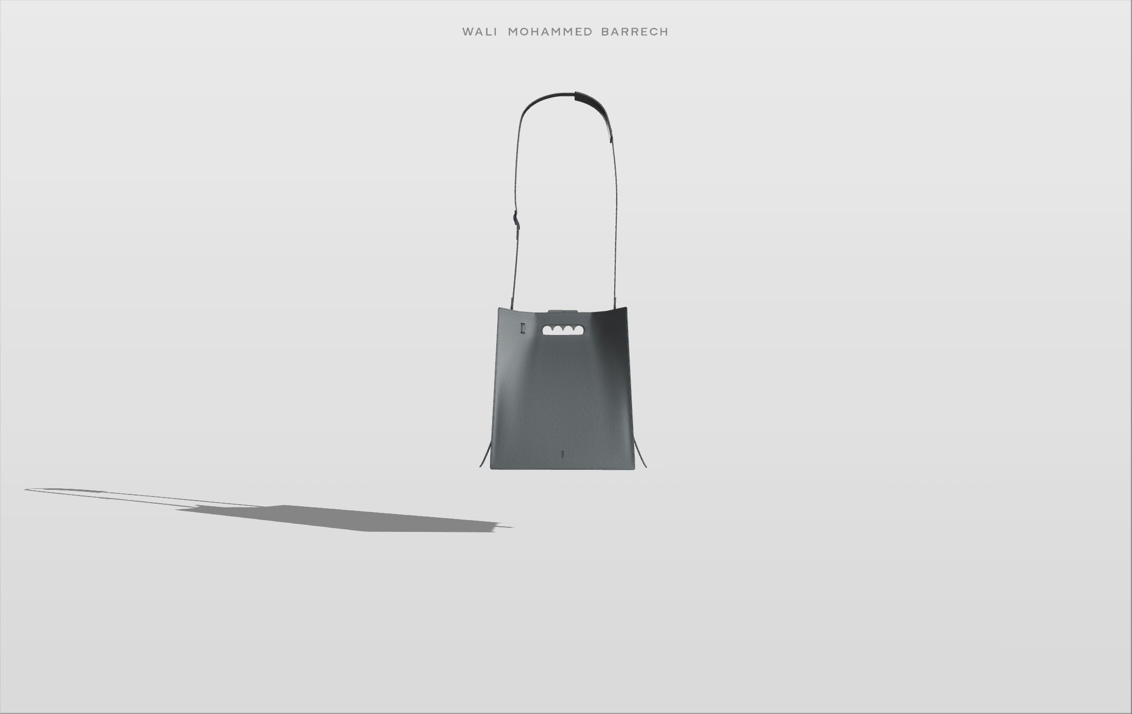 Maxi Frame - Petrol - WALI MOHAMMED BARRECH - Handcrafted Leather Handbags