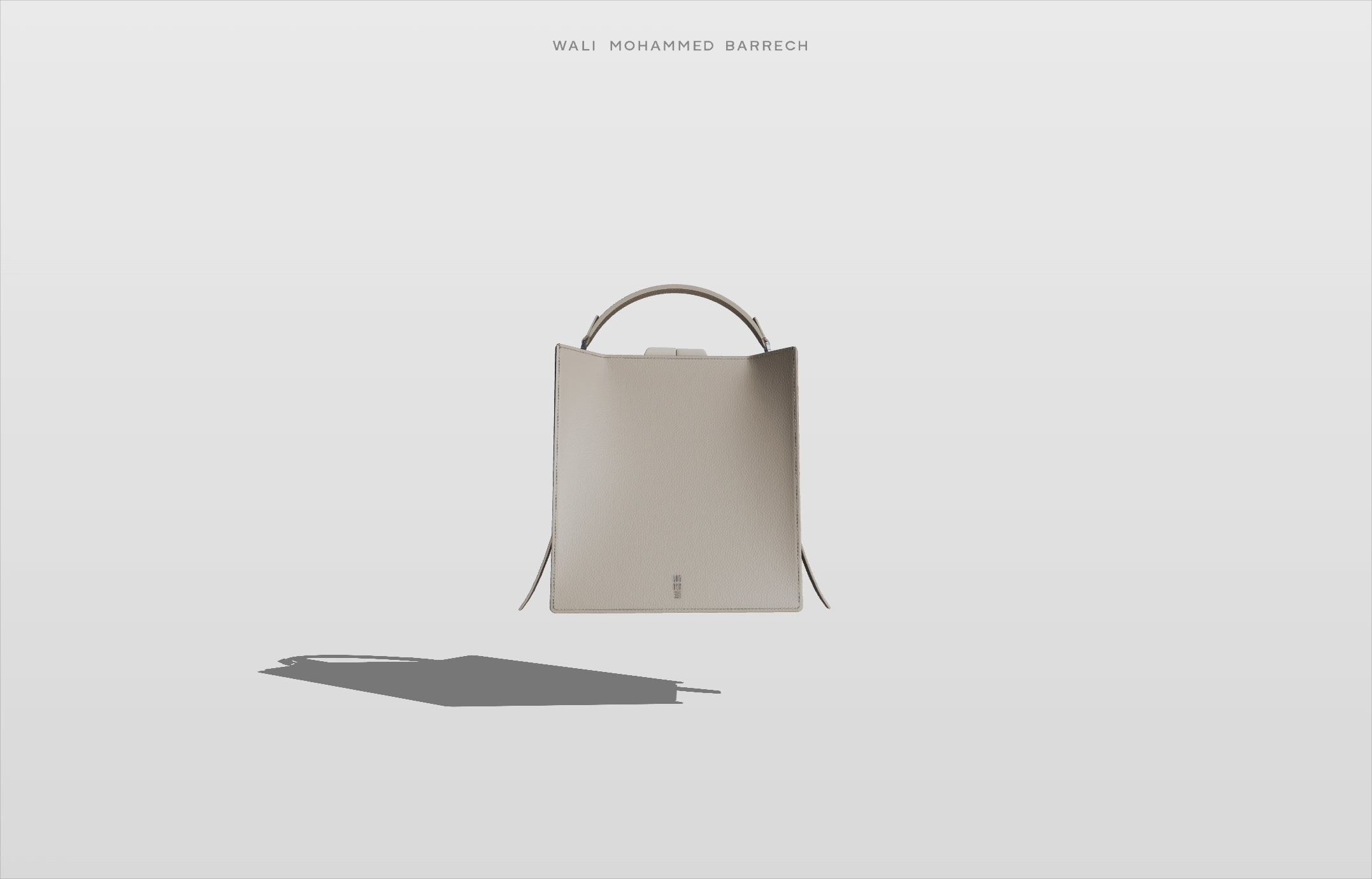 Parcel Frame - Sand - WALI MOHAMMED BARRECH - Handcrafted Leather Handbags