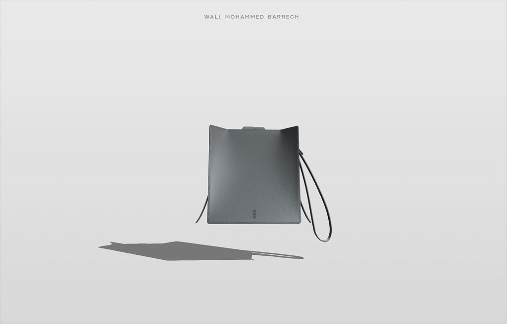 Parcel Frame - Petrol - WALI MOHAMMED BARRECH - Handcrafted Leather Handbags