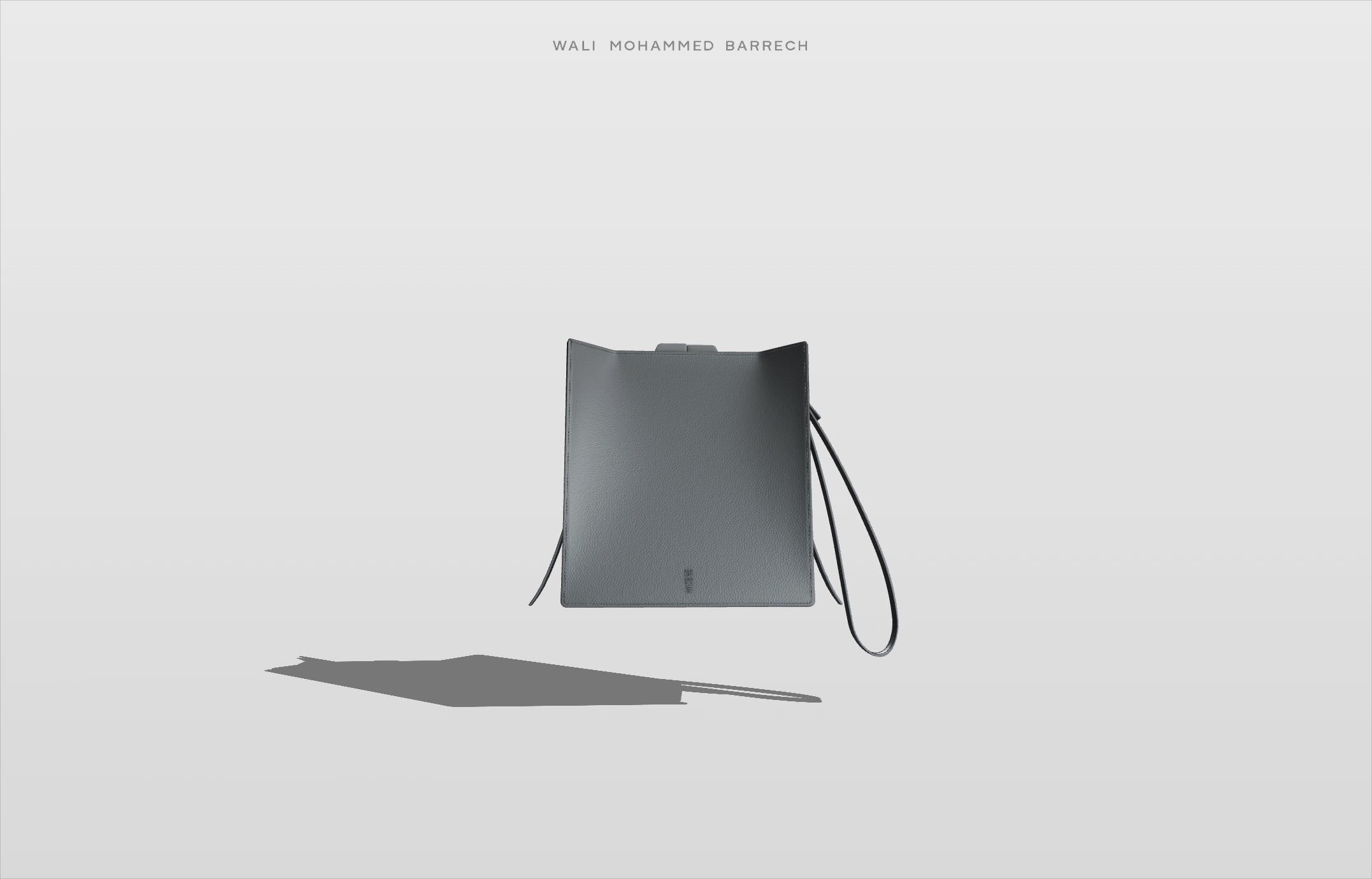 Parcel Frame - Petrol - WALI MOHAMMED BARRECH - Handcrafted Leather Handbags