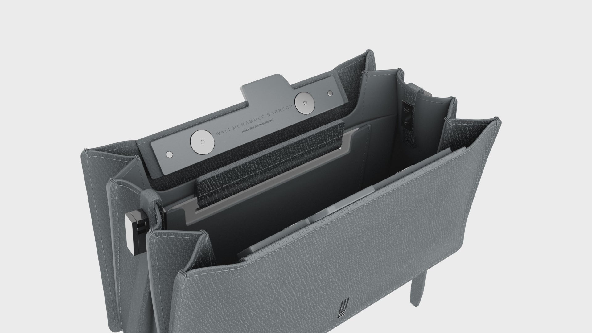 Micro Frame - Petrol - WALI MOHAMMED BARRECH - Handcrafted Leather Handbags