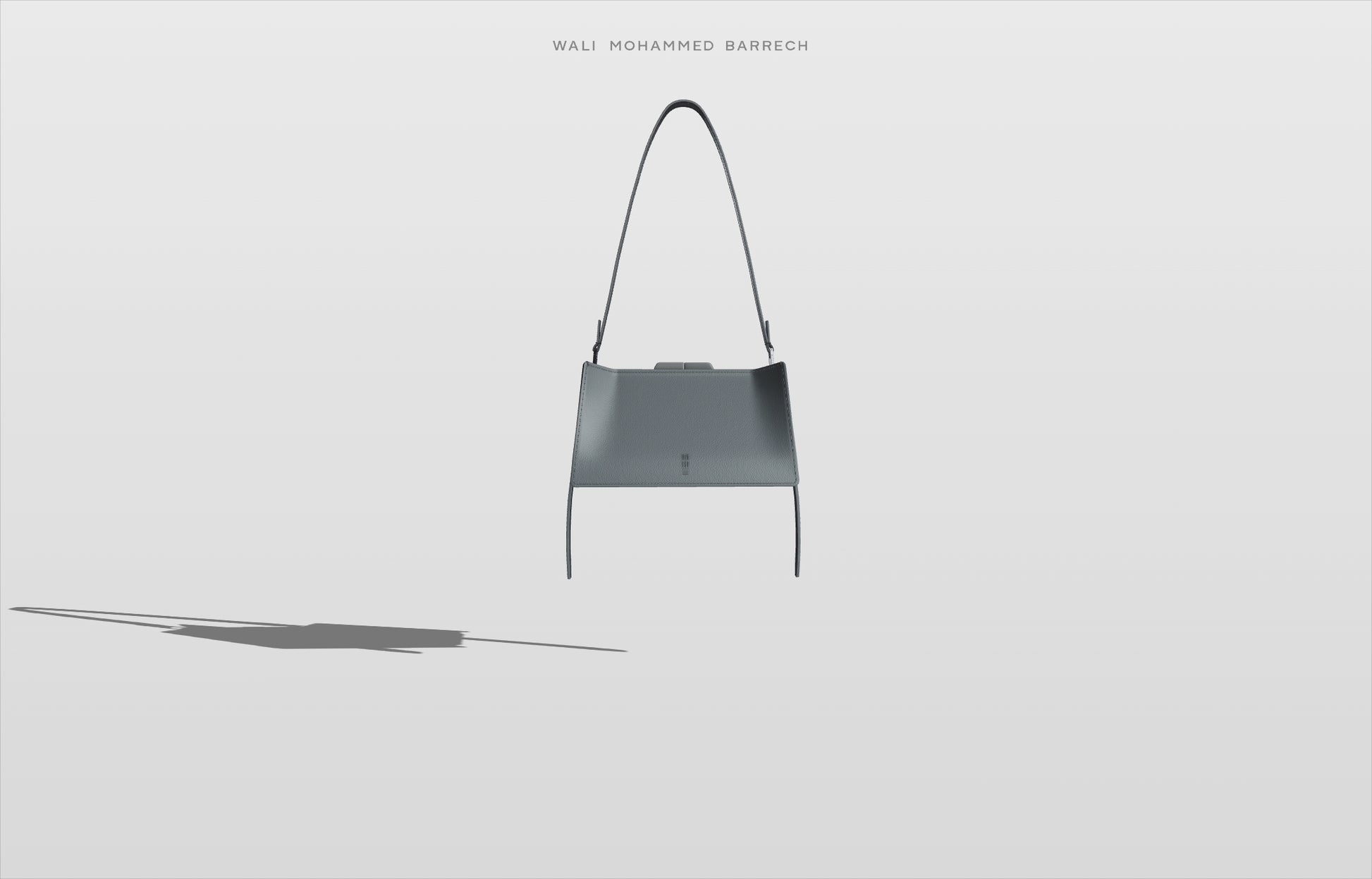 Mono Frame - Petrol - WALI MOHAMMED BARRECH - Handcrafted Leather Handbags