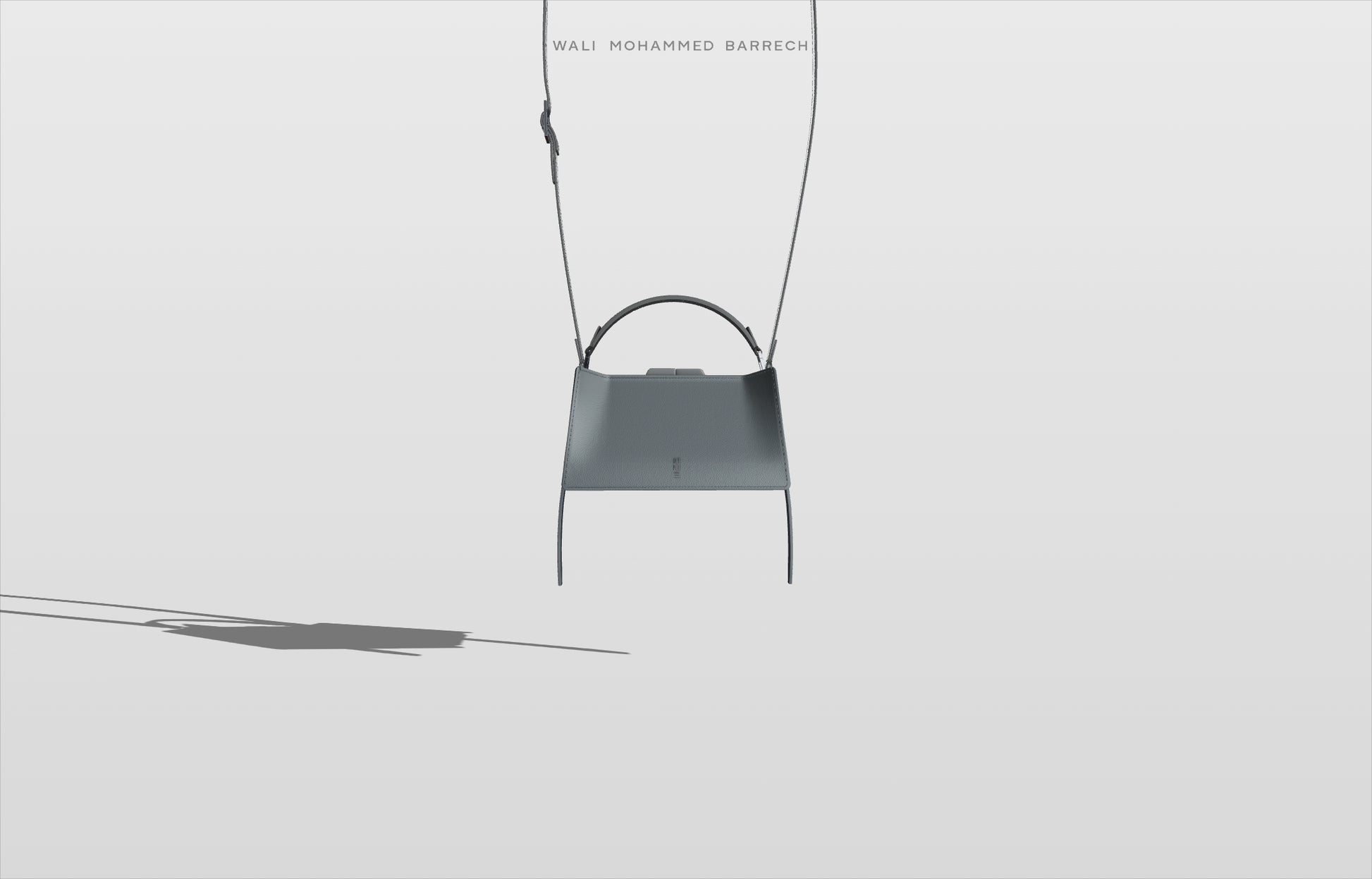 Mono Frame - Petrol - WALI MOHAMMED BARRECH - Handcrafted Leather Handbags