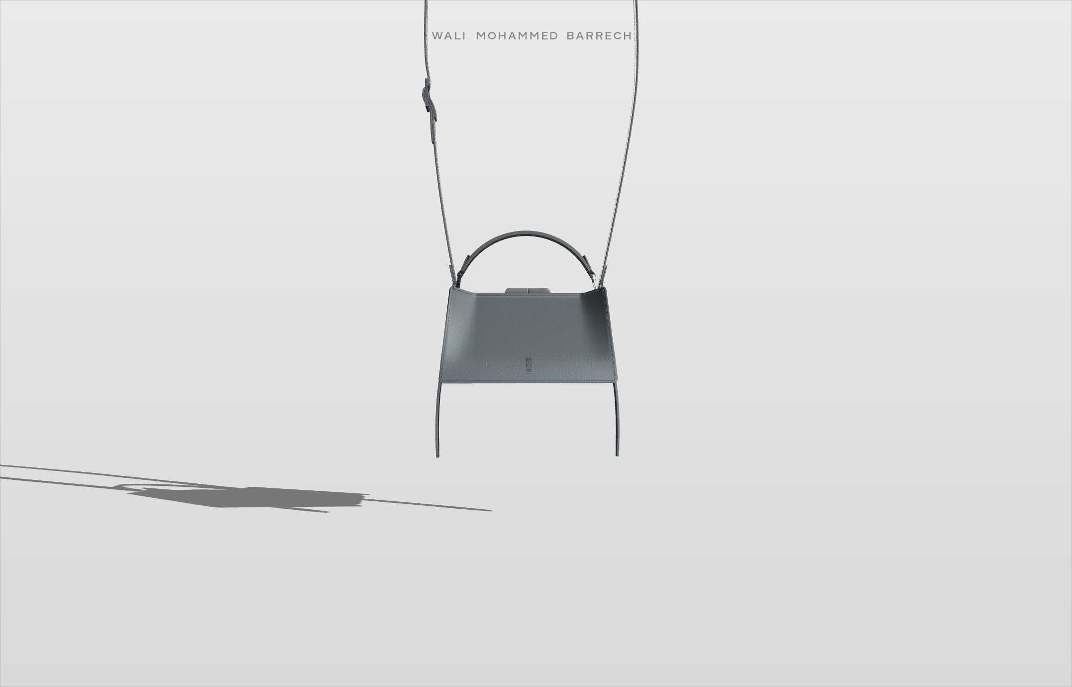 Mono Frame - Petrol - WALI MOHAMMED BARRECH - Handcrafted Leather Handbags