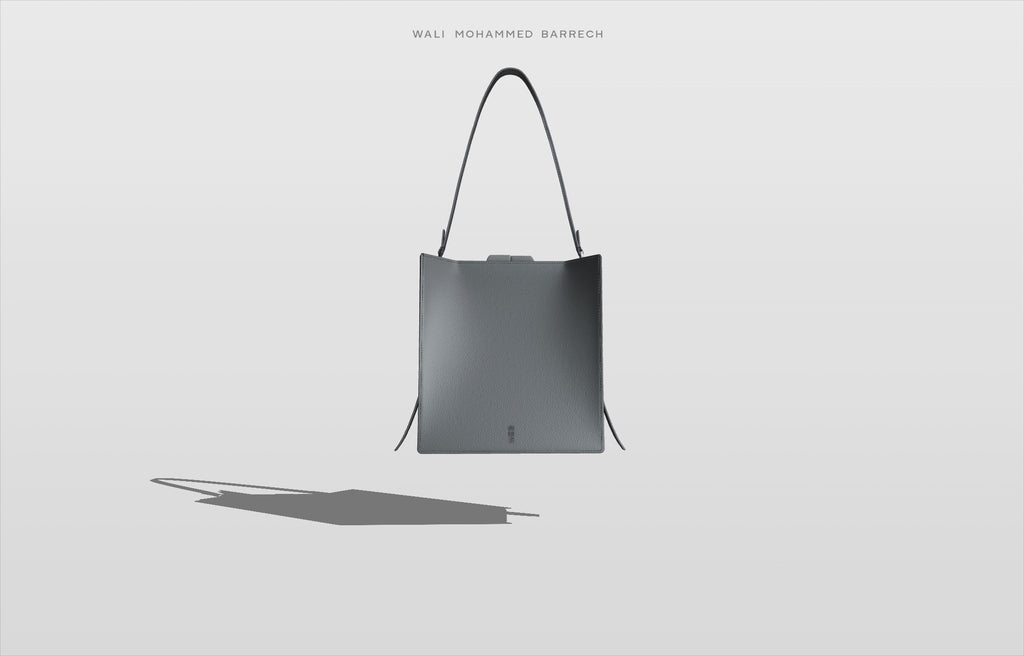Parcel Frame - Petrol - WALI MOHAMMED BARRECH - Handcrafted Leather Handbags
