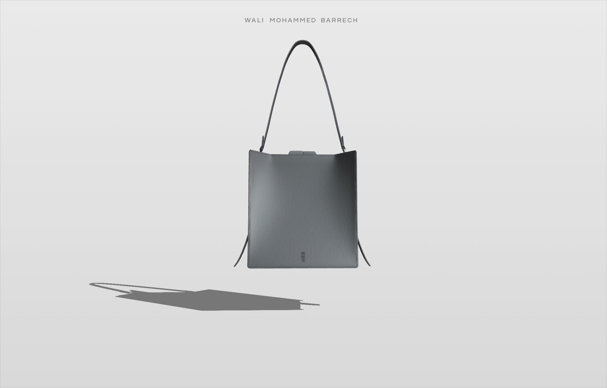 Parcel Frame - Petrol - WALI MOHAMMED BARRECH - Handcrafted Leather Handbags