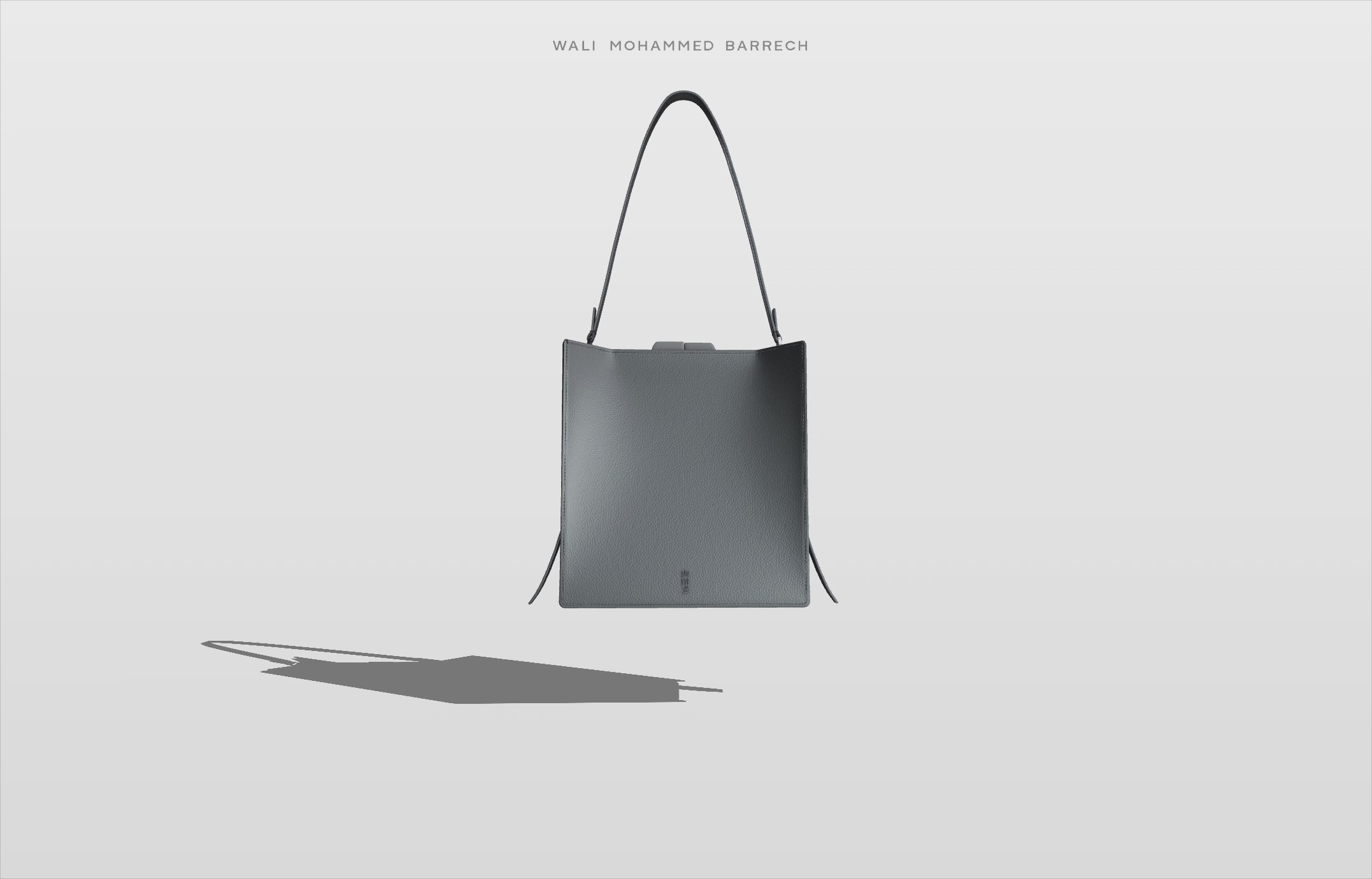 Parcel Frame - Petrol - WALI MOHAMMED BARRECH - Handcrafted Leather Handbags