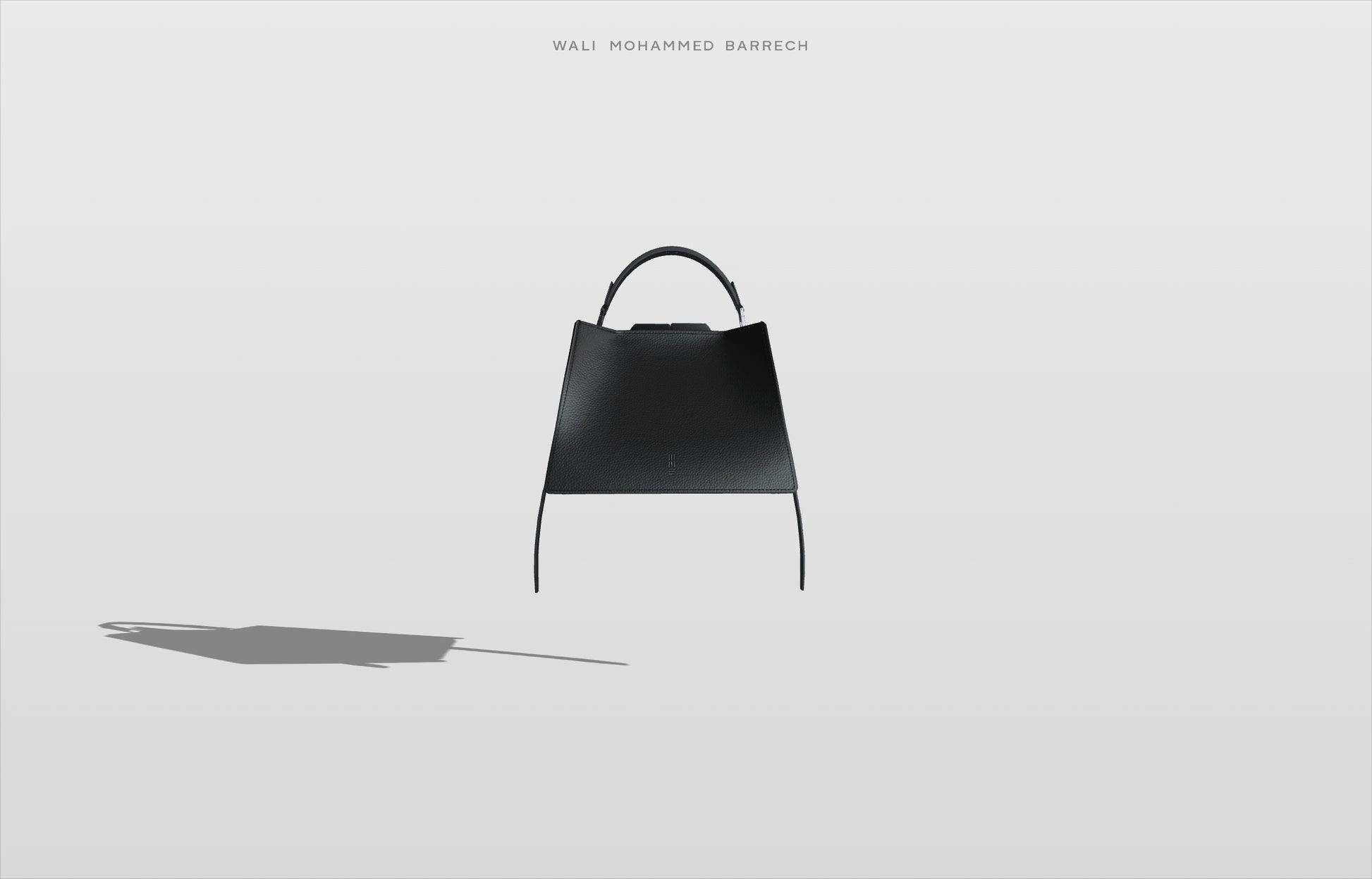 Hunar Frame - Charcoal - WALI MOHAMMED BARRECH - Handcrafted Leather Handbags