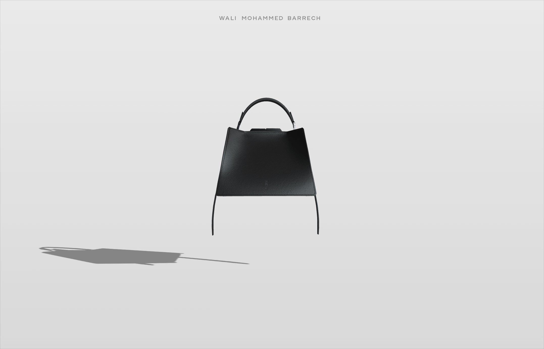 Hunar Frame - Charcoal - WALI MOHAMMED BARRECH - Handcrafted Leather Handbags