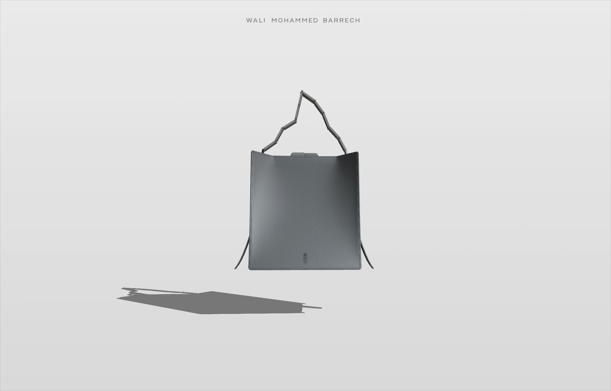 Parcel Frame - Petrol - WALI MOHAMMED BARRECH - Handcrafted Leather Handbags