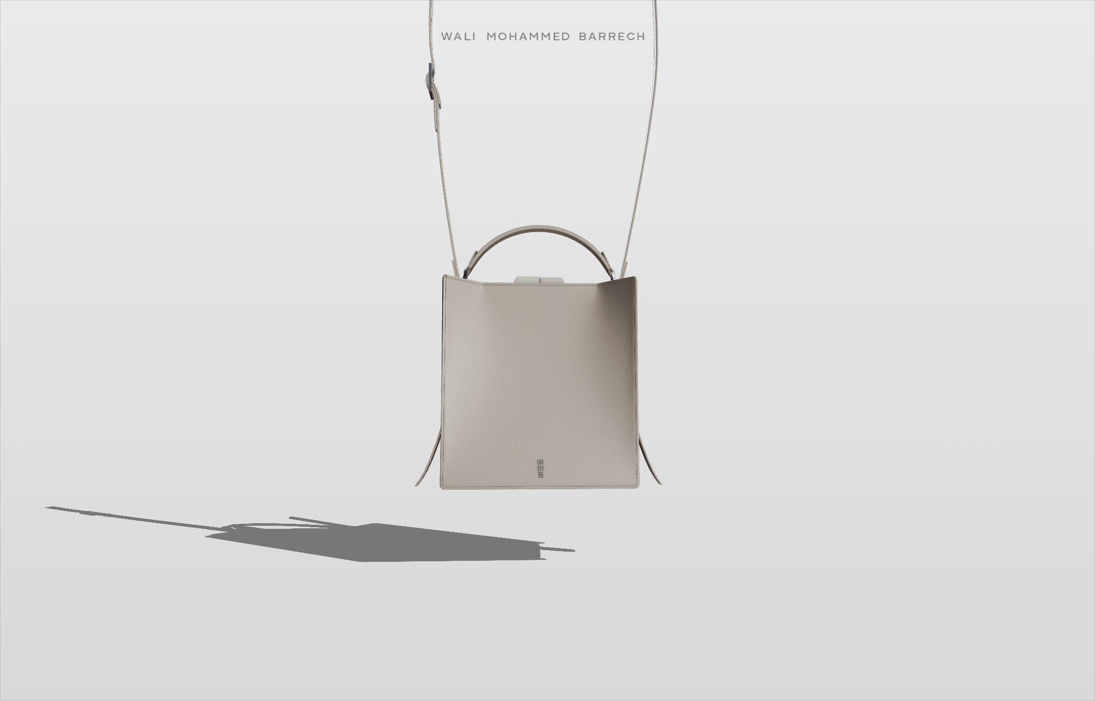 Parcel Frame - Sand - WALI MOHAMMED BARRECH - Handcrafted Leather Handbags