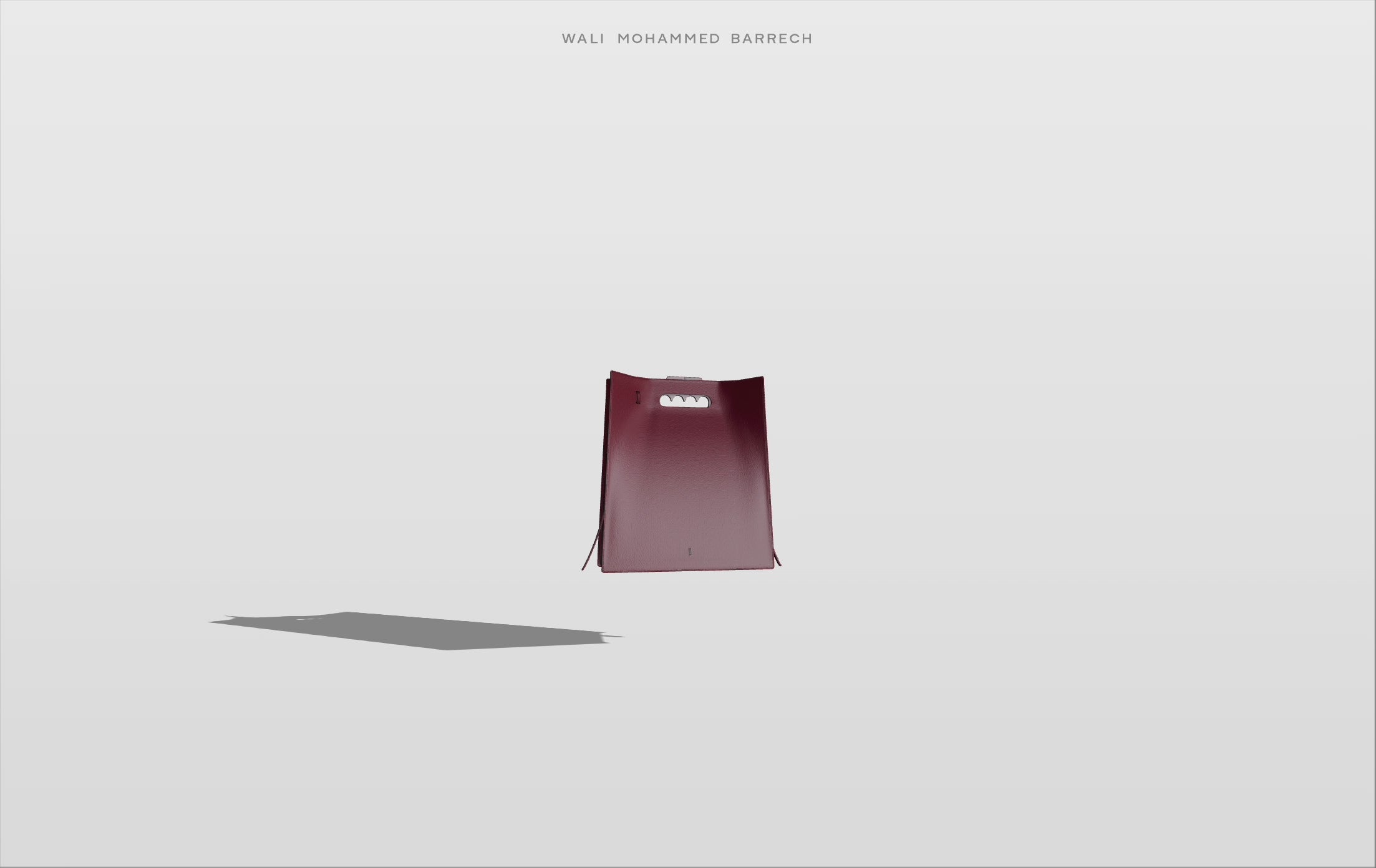 Maxi Frame - Burgundy - WALI MOHAMMED BARRECH - Handcrafted Leather Handbags