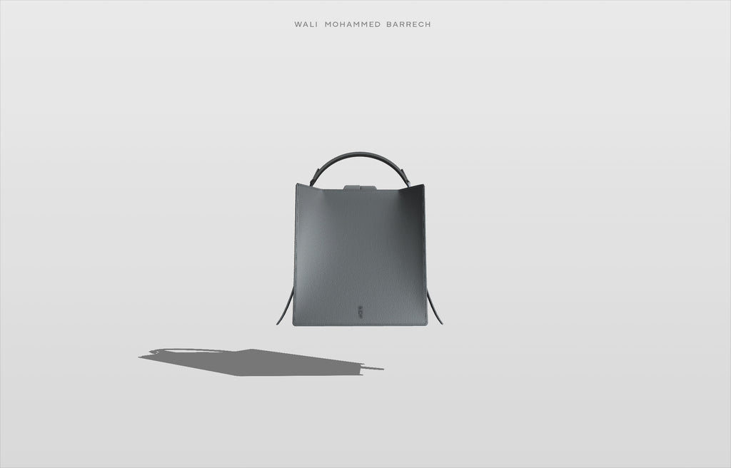 Parcel Frame - Petrol - WALI MOHAMMED BARRECH - Handcrafted Leather Handbags