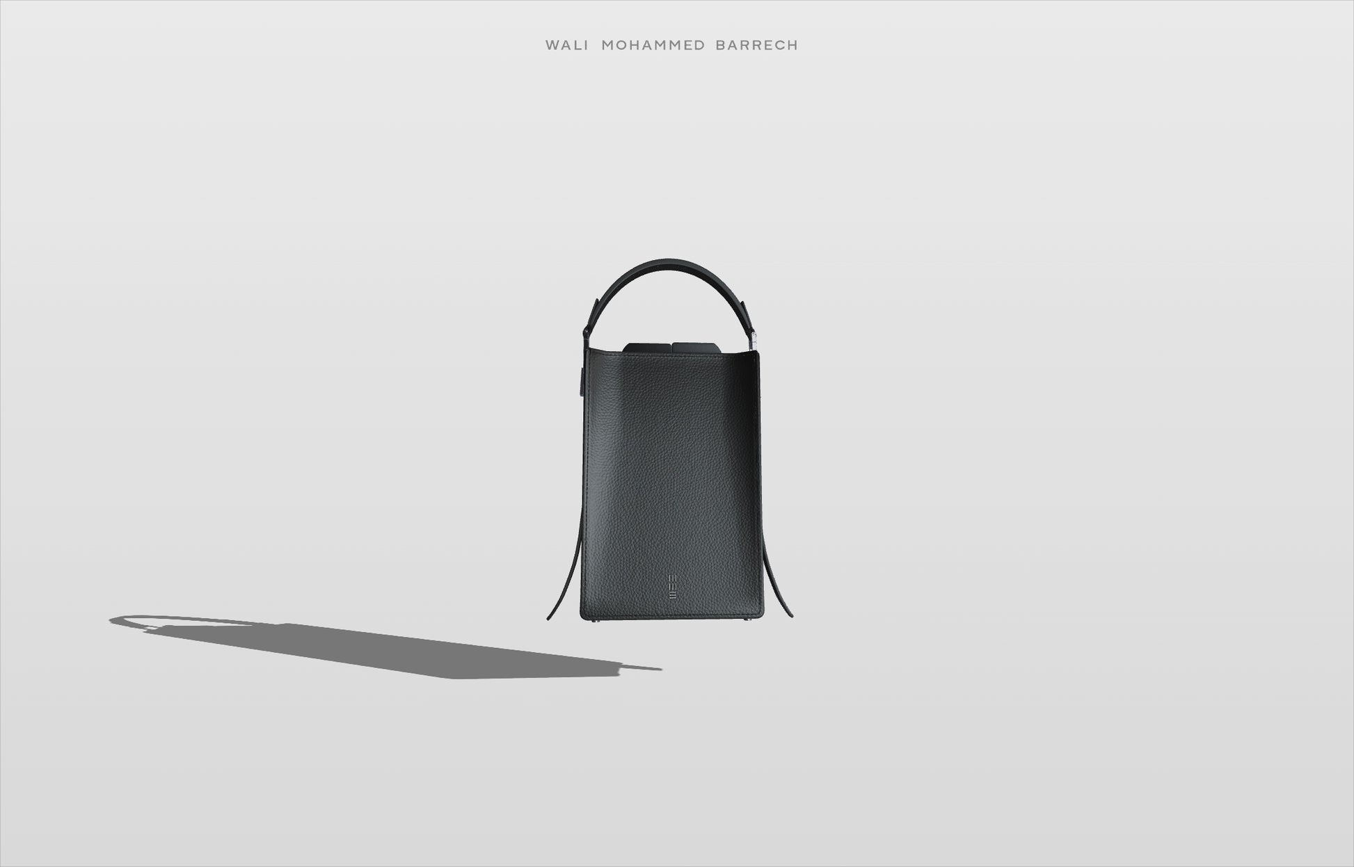 Cell Frame - Charcoal - WALI MOHAMMED BARRECH - Handcrafted Leather Handbags