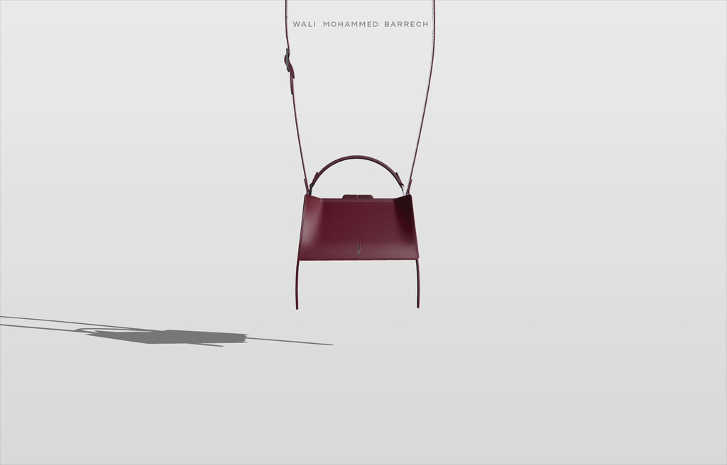 Mono Frame - Charcoal - WALI MOHAMMED BARRECH - Handcrafted Leather Handbags