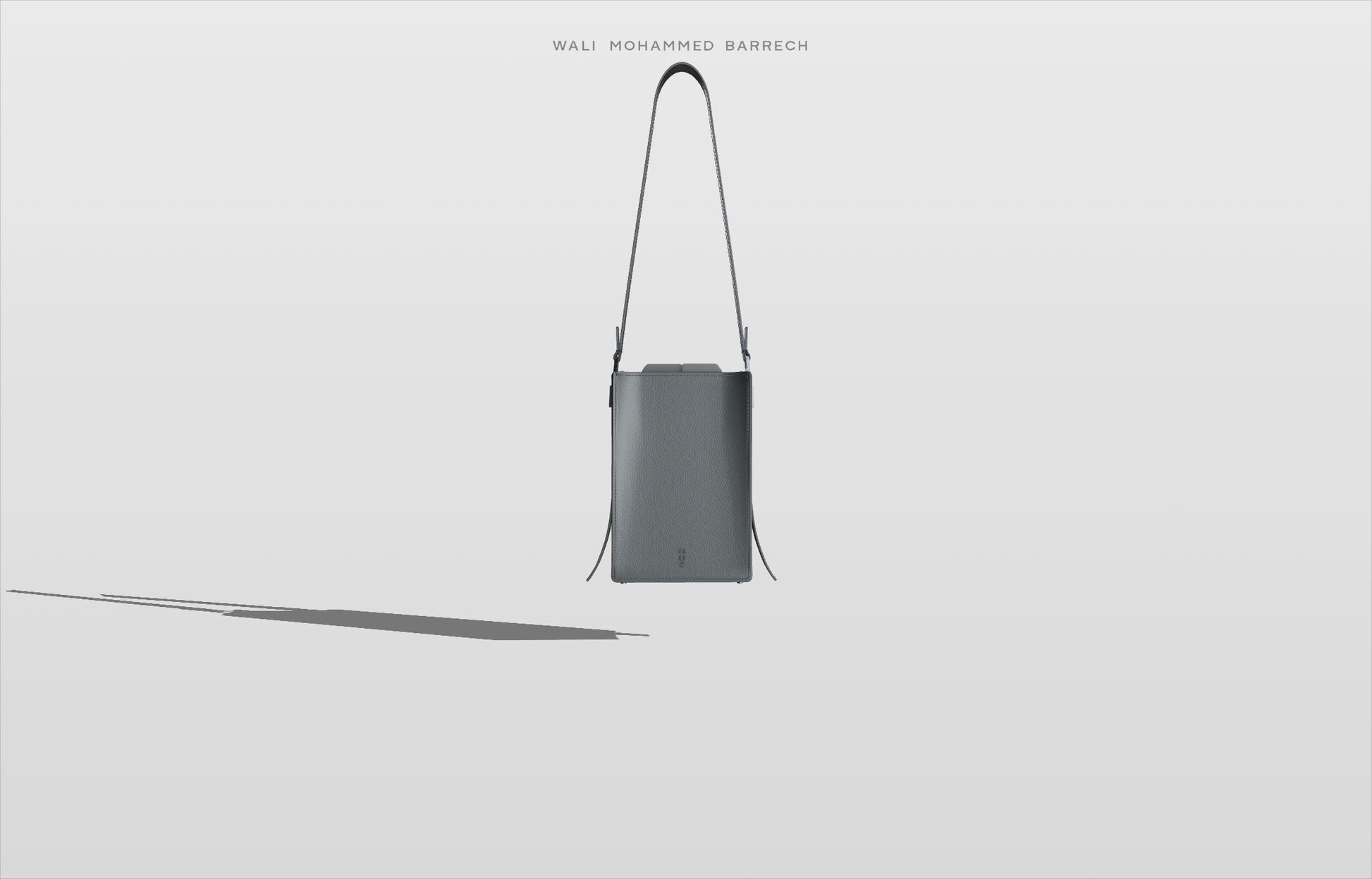 Cell Frame - Burgundy - WALI MOHAMMED BARRECH - Handcrafted Leather Handbags
